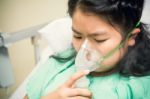 Little Girl In Hospital Stock Photo