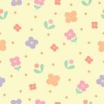 Seamless Pattern Of Flower Background Stock Photo