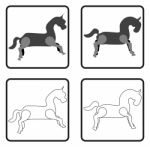 Horse Icon Stock Photo