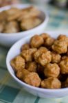 Fried Fish And Shrimp Ball Stock Photo