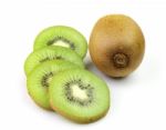 Kiwi Fruit Isolated On White Background Stock Photo