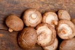 Shiitake Mushrooms Stock Photo