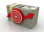 Dollar Graph Target Stock Photo