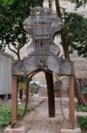 Malaga, Andalucia/spain - July 5 : Artwork In The Gardens Of The Stock Photo