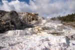 Mammoth Hot Springs Stock Photo