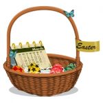 Calendar In The Basket Stock Photo