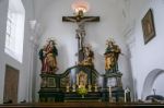 Interior View Of The Parish Church Of St. Georgen Stock Photo