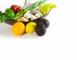 Assorted Vegetables And Fruits Stock Photo