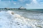 Eastbourne, East Sussex/uk - October 21 : Tail End Of Storm Bria Stock Photo