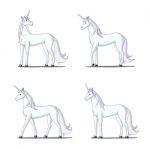 Unicorn Isolated On White Background Stock Photo