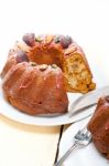 Chestnut Cake Bread Dessert Stock Photo