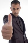 Man Showing Thumb Up Stock Photo