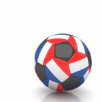 France Soccer Ball Isolated White Background Stock Photo