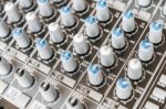 Sound Mixer Control Panel. Sound Controller Recording Studio. Mu Stock Photo