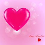 Shiny Pink Heart Stock Photo