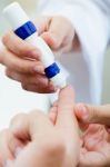 Diabetes-control Test Blood Sugar With Glucose Test Stock Photo