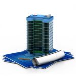 Modern Project Of Building Stock Photo