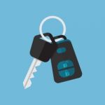 Car Key And Alarm System Stock Photo