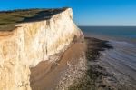 White Cliffs At Seaford Head Stock Photo