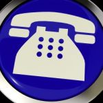 Telephone Icon Or Button Stock Photo