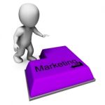 Marketing Key Shows Promotion Advertising And Pr Stock Photo