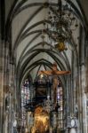 Detail View Of St Stephans Cathedral In Vienna Stock Photo