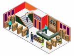 Illustration Of Info Graphic Interior  Room Concept Stock Photo