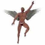 Cupid Showing Off Stock Photo