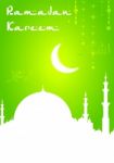 Ramadan Greeting Stock Photo