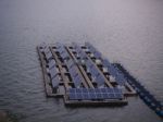 Float Solar Farm Stock Photo