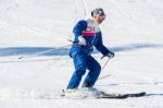 Deogyusan,korea - January 1: Skier Skiing On Deogyusan Ski Resort In Winter,south Korea On January 1, 2016 Stock Photo