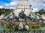 Monument To The Girondins In Place Des Quincones Bordeaux Stock Photo