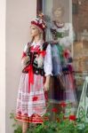 Mannequin In National Costume In Krakow Stock Photo