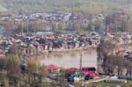 Srinagar, India - April 15 2016: Lifestyle In Dal Lake Stock Photo