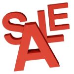 Sale Word Stock Photo