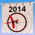 2014 Calendar Means Planning Annual Agenda Schedule Stock Photo