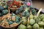 Fruit In The Boat Stock Photo