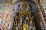 Interior View Of The Parish Church In Ortisei Stock Photo