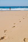 Beautiful Beach In Sagres Stock Photo