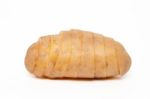 Sliced Potato Isolated On A White Background Stock Photo