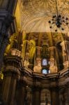 Malaga, Andalucia/spain - July 5 : Interior View Of The Cathedra Stock Photo