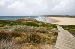 Beautiful Coastline Of Sagres Stock Photo