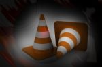 Road Cones Stock Photo