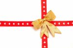 Gift Box Ribbon Stock Photo