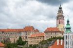 State Castle And Chateau Complex Of Cesky Krumlov Stock Photo