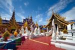 The Most Beautiful Temple In Sukhothai Wat Pipat Mongkol Temple Stock Photo