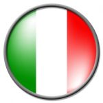 Italian Badge Shows National Flag And Badges Stock Photo