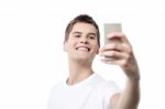 Let Me Take A Selfie ! Stock Photo