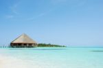 Bungalow's Architecture And Beach On A Maldivian Island Stock Photo