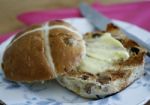 Hot Cross Bun Stock Photo